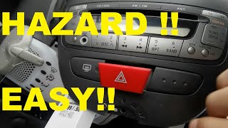 How To Change The Hazard Light Switch On A Toyota Aygo Citroen C1 And Peugeot 107 [upl. by Neved332]