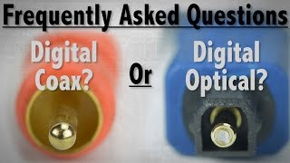 FAQ  Whats The Difference Between Digital Coax and Digital Optical Audio Cables [upl. by Chrissie]