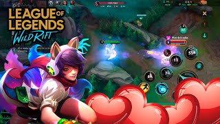 WILD RIFT  ¡JUEGO ❤️AHRI❤️ EN MI ÚLTIMA PARTIDA DE WILD CIRCUIT [upl. by Zenda]