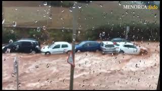 Menorca la DANA provoca inundaciones en el centro de la Isla [upl. by Plath328]