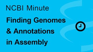 The NCBI Minute Finding Genomes and Annotations in Assembly [upl. by Appleton356]