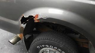 New fender flares rust quotremovalquot  2002 F250 73 Diesel  Episode 15 [upl. by Pauletta]