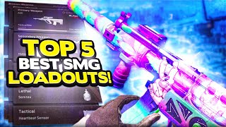 Warzone Top 5 BEST SMG Loadouts Meta Class Setups [upl. by Vivianna]