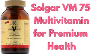 Solgar formula V 75 multivitamins for energyimmunity and healthuses and benefits  Medic Health [upl. by Angelis]