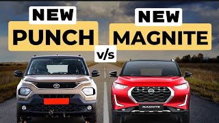 Tata Punch 2024 vs Nissan Magnite🔥Detailed ComparisonPunch vs Magnite 2024  Magnite vs Punch [upl. by Mandal]