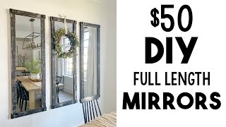 DIY 50 Full Length Wall Mirrors [upl. by Bonni279]