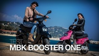 TEST  MBK Booster One ou Spirit Noir ou Rose [upl. by Enois665]