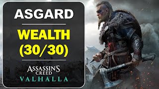 Asgard All Wealth Chests Locations  Asgard Tear Stones  Assassins Creed Valhalla Wealth Guide [upl. by Oiluig]