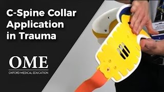 CSpine Collar Application in Trauma [upl. by Aknaib]