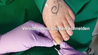 Podologie Gudrun ClaaßensTamponade bei Nagelschmerzen 10 [upl. by Battista]