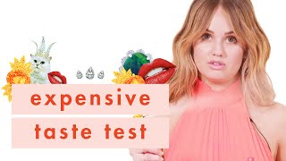 Debby Ryan Wants to Win This So Bad  Expensive Taste Test  Cosmopolitan [upl. by Cecilius584]