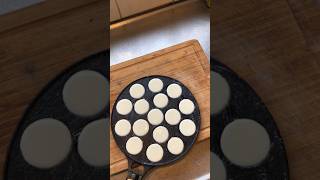 Poffertjes 🥞 poffertjes recipe shortvideo easy [upl. by Eelarbed]