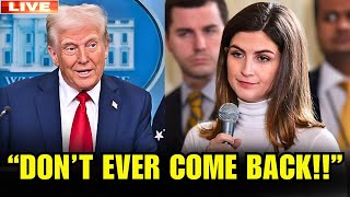 OMG Kaitlan Collins CNN Host BANNED From White House After ASKING ONE QUESTION [upl. by Atorod]