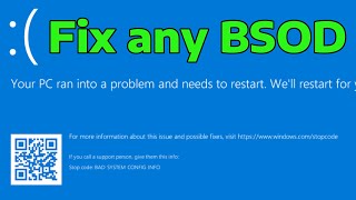 Ultimate Guide Fix Any Blue Screen Of Death BSOD On Windows 111087 [upl. by Eolhc]