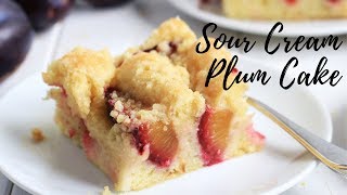 GERMAN PLUM CAKE  PFLAUMENKUCHEN RECIPE [upl. by Latia]