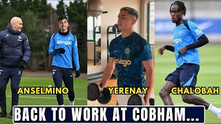 BACK TO TRAINING Anselmino X Maresca Yeremay Hernandez And Chalobah All At Cobham [upl. by Haskins]