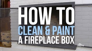 How to Paint a Fireplace Box  HGTV [upl. by Terag747]