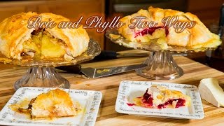 Brie Wrapped in Phyllo 2 Ways [upl. by Arivle]