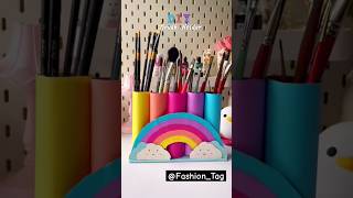 DIY colour full pen holder Shortsfeed Youtubeshorts Papercraft trending FashionTag [upl. by Nich907]