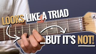 Check out THIS Guitar Chord TRICK  Triads as seventh chords [upl. by Janette]