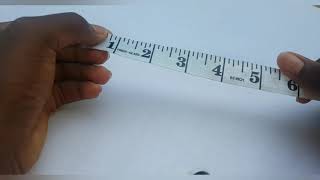 How to read a tape measure Inches side [upl. by Pearce]