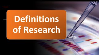 Definitions of Research Research as Systematized Effort Research as Advancement of Knowledge [upl. by Fons]