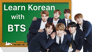 Learn Korean with BTS pt1 [upl. by Sydalg]