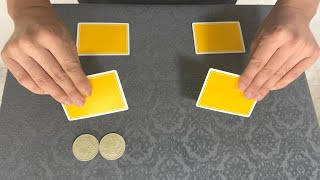 【コインマジック種明かし】コインの瞬間移動！最高のコインマトリックス！ Coin Matrix Trick Tutorial jumping coin マジック magic [upl. by Elleda]