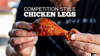 Green Mountain Grills Competition BBQ  Chicken Legs [upl. by Adriell538]