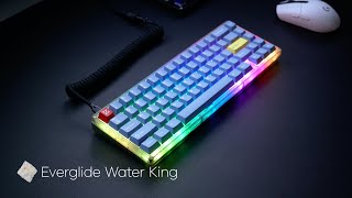 KBD67 LITE R2 Water King Switches Sound Test  Aqua King [upl. by Aisset]