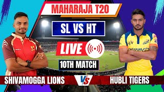 Maharaja Trophy Live Shivamogga Lions vs Hubli Tigers  SL vs HT Live  KSCA T20 Live Score [upl. by Yreffej]