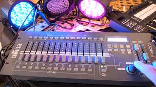 DMX Lighting Basics using Chauvet Obey 70 pt3 of 3 [upl. by Peirce605]