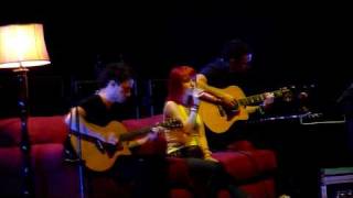 Paramore Misguided Ghosts Acoustic [upl. by Germano]