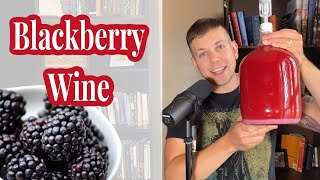 Making Wine With Frozen Fruit  Blackberry Wine [upl. by Eserrehs]