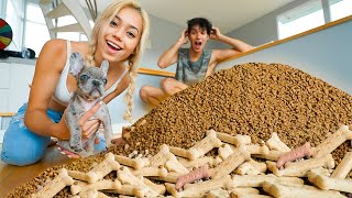 SURPRISING MY PUPPY WITH 1000000 DOG TREATS [upl. by Yvehc75]