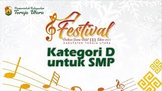 🔴 LIVE HARI KEDUA  FESTIVAL PADUAN SUARA 🎄 KABUPATEN TORAJA UTARA  12 Desember 2023 [upl. by Otxis]