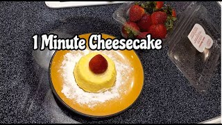 1 Minute Cheesecake  1 Minute Microwave Cheesecake  Cheesecake [upl. by Perrie]