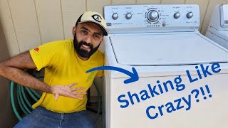 Fixing A MaytagWhirlpool Washer That Is Shaking And Making Loud Banging Noises [upl. by Certie]