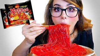 EXTREME SPICY NOODLE CHALLENGE [upl. by Millman655]