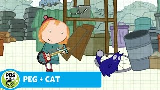 PEG  CAT  Junk Instruments  PBS KIDS [upl. by Atillertse]