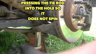 Tie Rod Take off TrickLoose spinning nut [upl. by Gladstone]