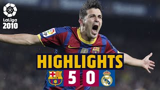 BARÇA 50 MADRID XAVI VILLA PEDRO JEFFREN GOALS EXTENDED HIGHLIGHTS 🔙 [upl. by Notreb805]