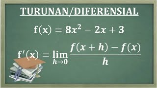 Cara mudah turunan suatu Fungsi menggunakan metode limit [upl. by Aissirac309]
