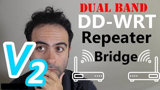 How to Setup DDWRT DualBand Repeater Bridge Extend the Range of WiFi [upl. by Gilead691]