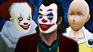 GTA V PC  Coringa Pennywise Saitama e Mais MODS [upl. by Aennyl969]