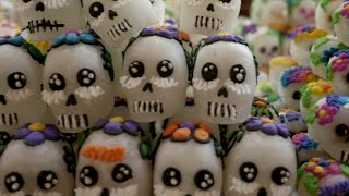 Day of the Dead Sugar Skulls  how theyre made their history and meaning [upl. by Vudimir]