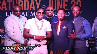 Adrien Broner vs Shawn Porter Full VideoComplete Press Conference amp face off [upl. by Madanhoj129]