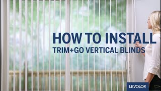 How to Install LEVOLOR TrimGo™ Vertical Blinds [upl. by Conah]