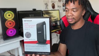 NETGEAR Nighthawk DOCSIS 31 Cable Modem  Unboxing amp Installing Replacing Xfinity ModemRouter [upl. by Osbourn]