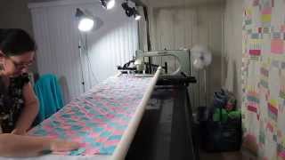 Loading a full size Quilt On a Nolting long arm quilting frame in under 5 Minutes [upl. by Zamir]